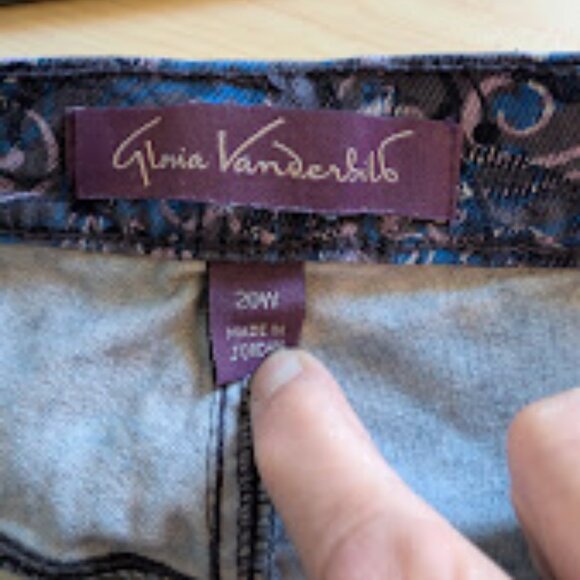 Gloria Vanderbilt Women's Classic Tapered Amanda Jeans Size 20w - Picture 3 of 6